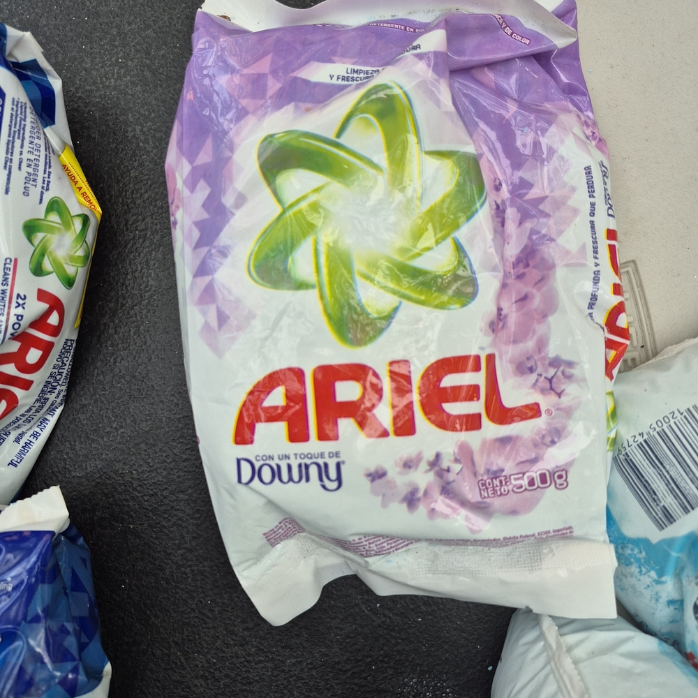 3 BAGS Laundry Detergent with Downy - Purple and Green